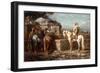 At the Well, 19th Century-Adolf Schreyer-Framed Giclee Print
