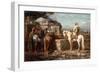 At the Well, 19th Century-Adolf Schreyer-Framed Giclee Print