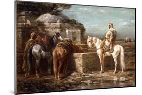 At the Well, 19th Century-Adolf Schreyer-Mounted Giclee Print