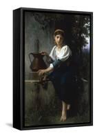 At the Well-Elizabeth Bouguereau-Framed Stretched Canvas