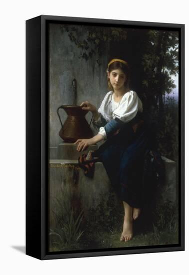 At the Well-Elizabeth Bouguereau-Framed Stretched Canvas