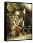 At the Well-Johann Georg Meyer von Bremen-Framed Stretched Canvas