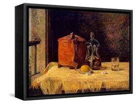 At the Window, 1882-Paul Gauguin-Framed Stretched Canvas