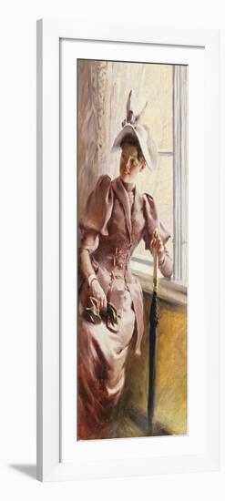 At the Window, 1892-Paul Fischer-Framed Giclee Print