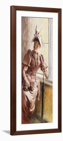 At the Window, 1892-Paul Fischer-Framed Giclee Print