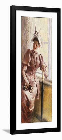 At the Window, 1892-Paul Fischer-Framed Giclee Print