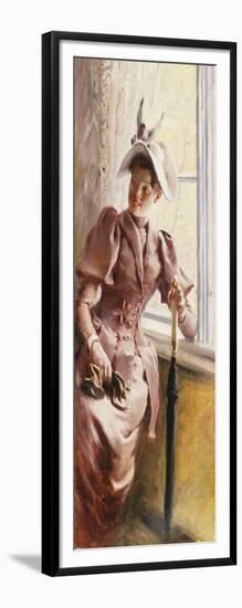 At the Window, 1892-Paul Fischer-Framed Giclee Print