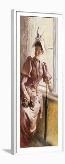 At the Window, 1892-Paul Fischer-Framed Giclee Print