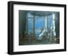 At the Window on a Moonlit Night, 1822-G. Koch-Framed Giclee Print