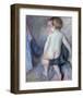 At the Window-Mary Cassatt-Framed Giclee Print