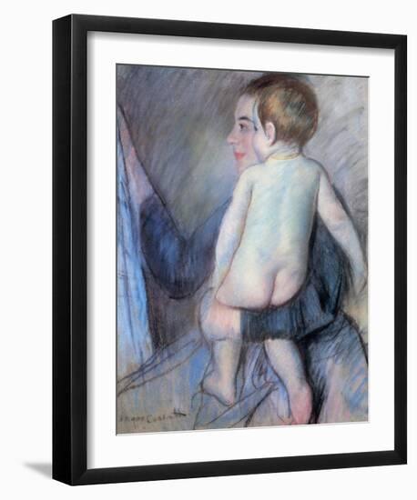 At the Window-Mary Cassatt-Framed Giclee Print