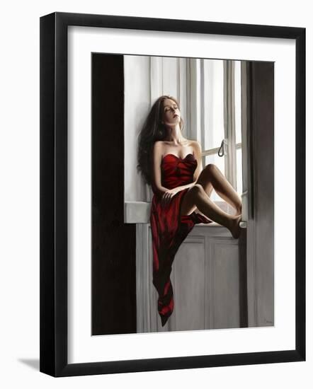 At The Window-Pierre Benson-Framed Art Print