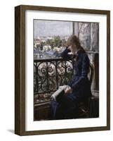 At the Window-Hans Heyerdahl-Framed Giclee Print