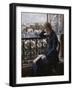 At the Window-Hans Heyerdahl-Framed Giclee Print