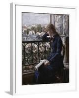 At the Window-Hans Heyerdahl-Framed Giclee Print