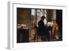 At the Window-Rudolf von Alt-Framed Giclee Print