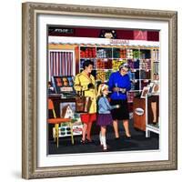 At the Wool Shop-null-Framed Giclee Print