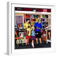 At the Wool Shop-null-Framed Giclee Print