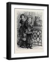 At the Zoological Society's Gardens in London: the Cat Family 1880-null-Framed Giclee Print