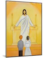 At their First Holy Communion Children Meet Jesus in the Holy Eucharist, 2006-Elizabeth Wang-Mounted Giclee Print