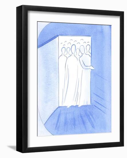 At this Shrine, the Door of Heaven Was Flung Open, Heaven's Light Poured into Our Darkness, and Hol-Elizabeth Wang-Framed Giclee Print