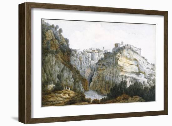 At Tivoli, 1774 (W/C & Graphite on Paper)-Thomas Jones-Framed Giclee Print