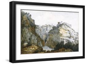 At Tivoli, 1774 (W/C & Graphite on Paper)-Thomas Jones-Framed Giclee Print