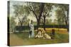 At Villa of Poggio Piano-Silvestro Lega-Stretched Canvas