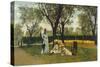 At Villa of Poggio Piano-Silvestro Lega-Stretched Canvas