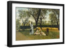 At Villa of Poggio Piano-Silvestro Lega-Framed Giclee Print