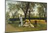 At Villa of Poggio Piano-Silvestro Lega-Mounted Giclee Print