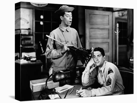 At War With The Army, Jerry Lewis, Dean Martin, 1950-null-Stretched Canvas