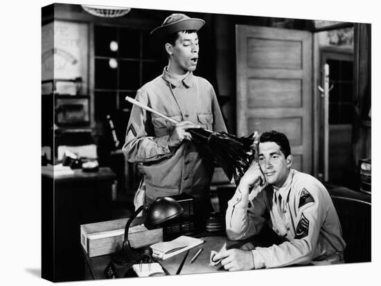 At War With The Army, Jerry Lewis, Dean Martin, 1950-null-Stretched Canvas