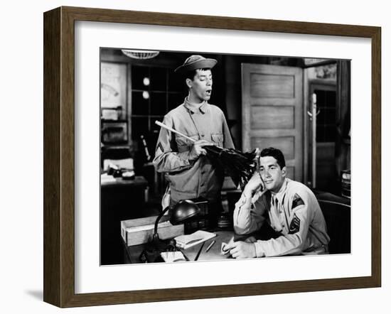 At War With The Army, Jerry Lewis, Dean Martin, 1950-null-Framed Photo