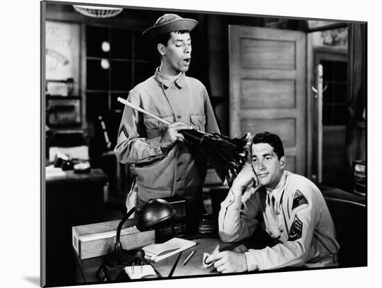 At War With The Army, Jerry Lewis, Dean Martin, 1950-null-Mounted Photo