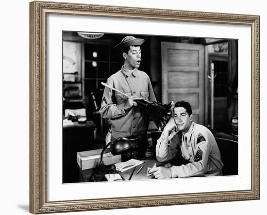 At War With The Army, Jerry Lewis, Dean Martin, 1950-null-Framed Photo