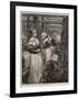 At Work in a Woollen Factory-Alfred Edward Emslie-Framed Giclee Print