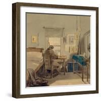 At Work. in the Pavel Nashchokin House, 1824-Pyotr Fyodorovich Sokolov-Framed Giclee Print