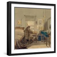 At Work. in the Pavel Nashchokin House, 1824-Pyotr Fyodorovich Sokolov-Framed Giclee Print