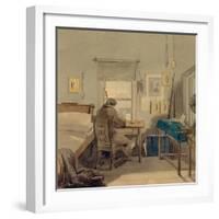 At Work. in the Pavel Nashchokin House, 1824-Pyotr Fyodorovich Sokolov-Framed Giclee Print