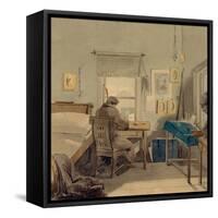 At Work. in the Pavel Nashchokin House, 1824-Pyotr Fyodorovich Sokolov-Framed Stretched Canvas