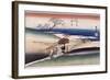 At Yase Village', from the Series 'Famous Places of Kyoto'-Utagawa Hiroshige-Framed Giclee Print