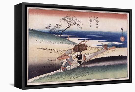 At Yase Village', from the Series 'Famous Places of Kyoto'-Hashiguchi Goyo-Framed Stretched Canvas