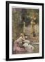 At Zennor Cornwall a Mermaid Takes a Passer-By by Surprise-J.r. Weguelin-Framed Photographic Print