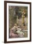 At Zennor Cornwall a Mermaid Takes a Passer-By by Surprise-J.r. Weguelin-Framed Photographic Print