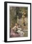 At Zennor Cornwall a Mermaid Takes a Passer-By by Surprise-J.r. Weguelin-Framed Photographic Print