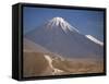 Atacama Desert and Volcan Licancabur, San Pedro De Atacama Region, Chile, South America-Robert Francis-Framed Stretched Canvas