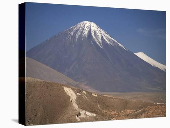 Atacama Desert and Volcan Licancabur, San Pedro De Atacama Region, Chile, South America-Robert Francis-Stretched Canvas