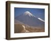 Atacama Desert and Volcan Licancabur, San Pedro De Atacama Region, Chile, South America-Robert Francis-Framed Photographic Print