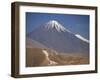 Atacama Desert and Volcan Licancabur, San Pedro De Atacama Region, Chile, South America-Robert Francis-Framed Photographic Print